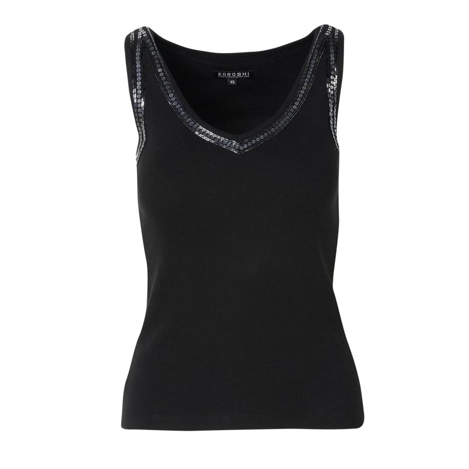 KOROSHI KOROSHI Top zwart -
