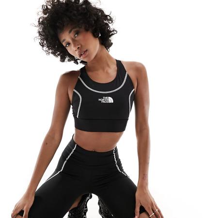 The North Face Training Hakuun Sport bh met contournaden en medium ondersteuning in zwart