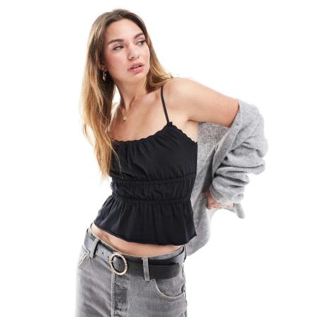 Cotton On Annie Kanten cami in zwart