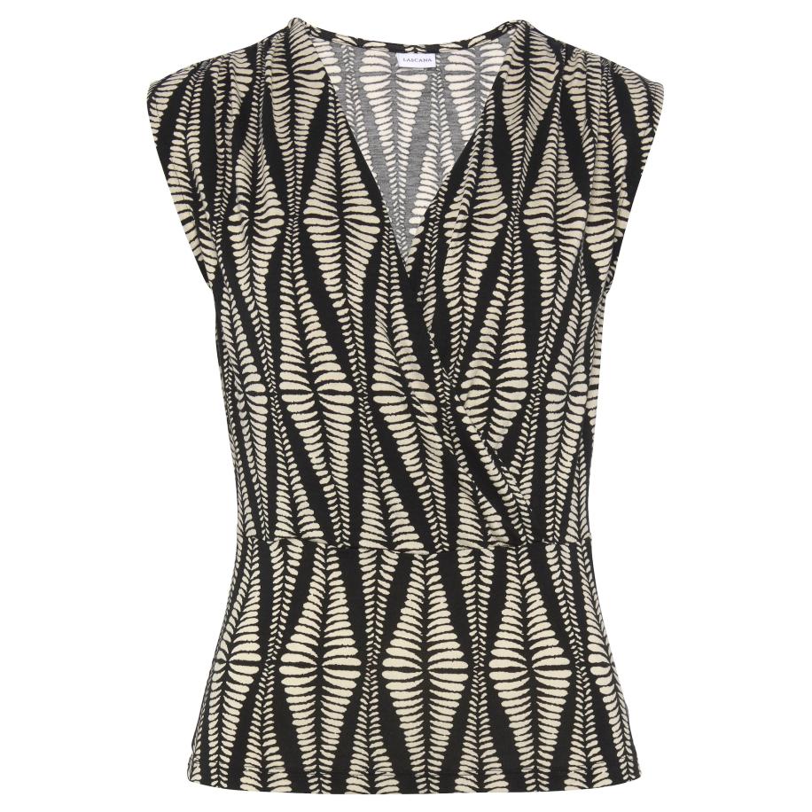 Lascana LASCANA Top sand / zwart -