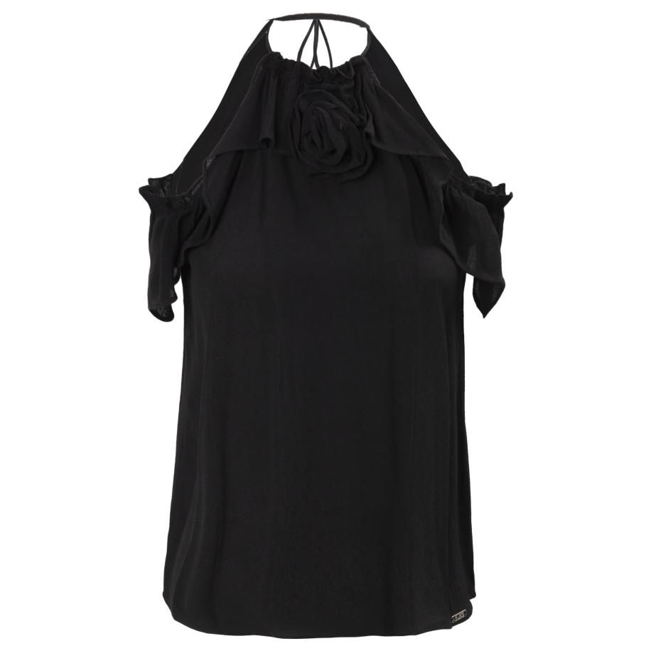 Influencer Top Rose zwart Zwart