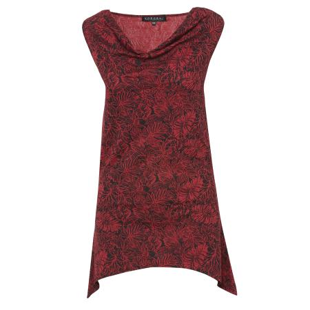 KOROSHI KOROSHI Top bordeaux / zwart