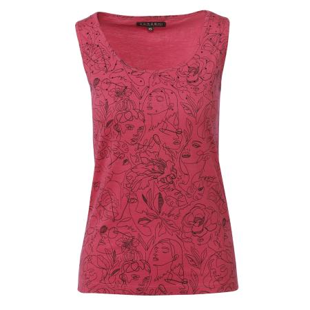 KOROSHI KOROSHI Top GURTBAND fuchsia / zwart