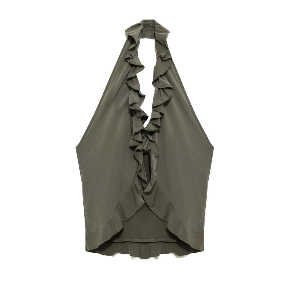 No Matter What Top kaki Groen