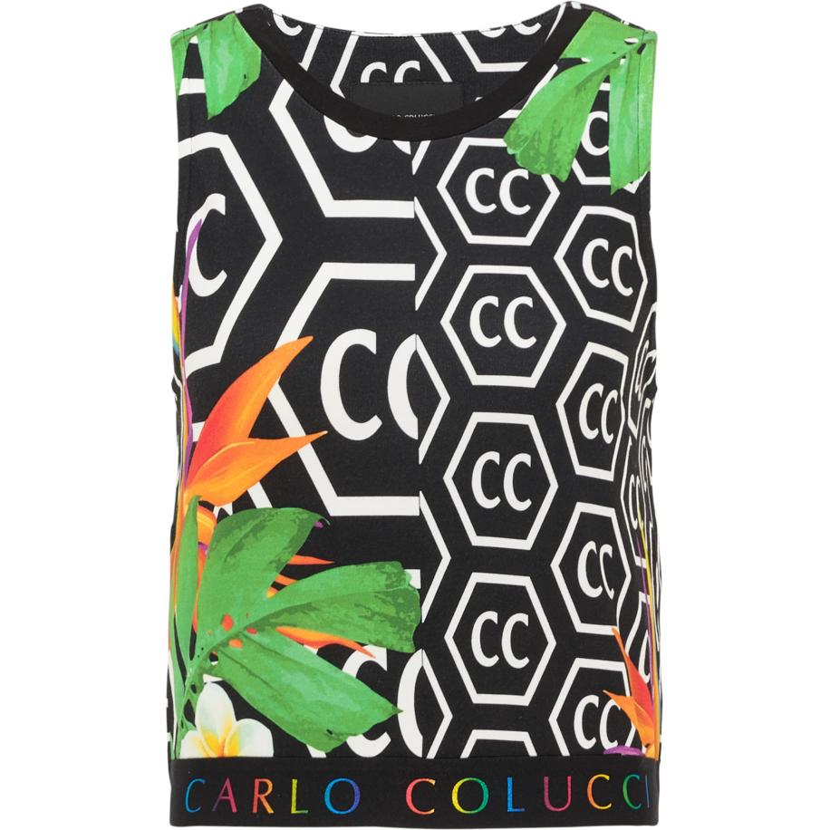carlo colucci Carlo Colucci Top Cipressa gemengde kleuren / zwart -