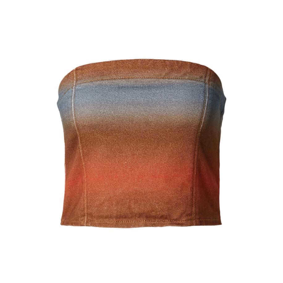 Hosbjerg Hosbjerg Top Mercy blauw / bruin / oranje -