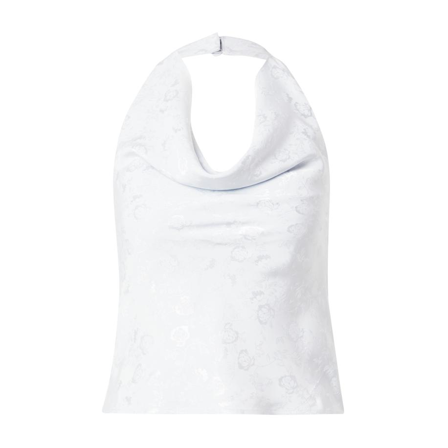 Topshop TOPSHOP Top pastelblauw / zilver -