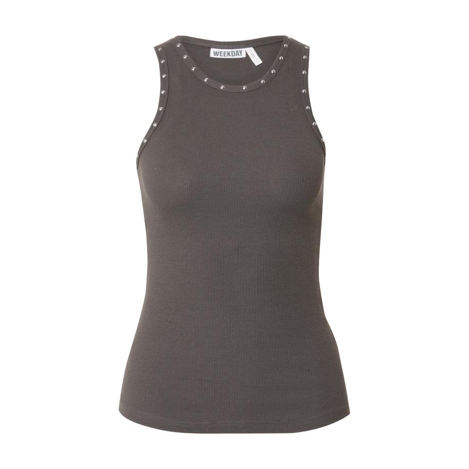 Weekday WEEKDAY Top donkergrijs -