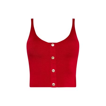 NAEMI NAEMI Gebreide top rood