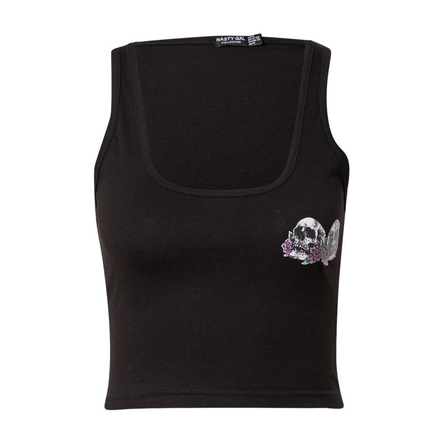 Nasty Gal Nasty Gal Top groen / orchidee / zwart / wit -