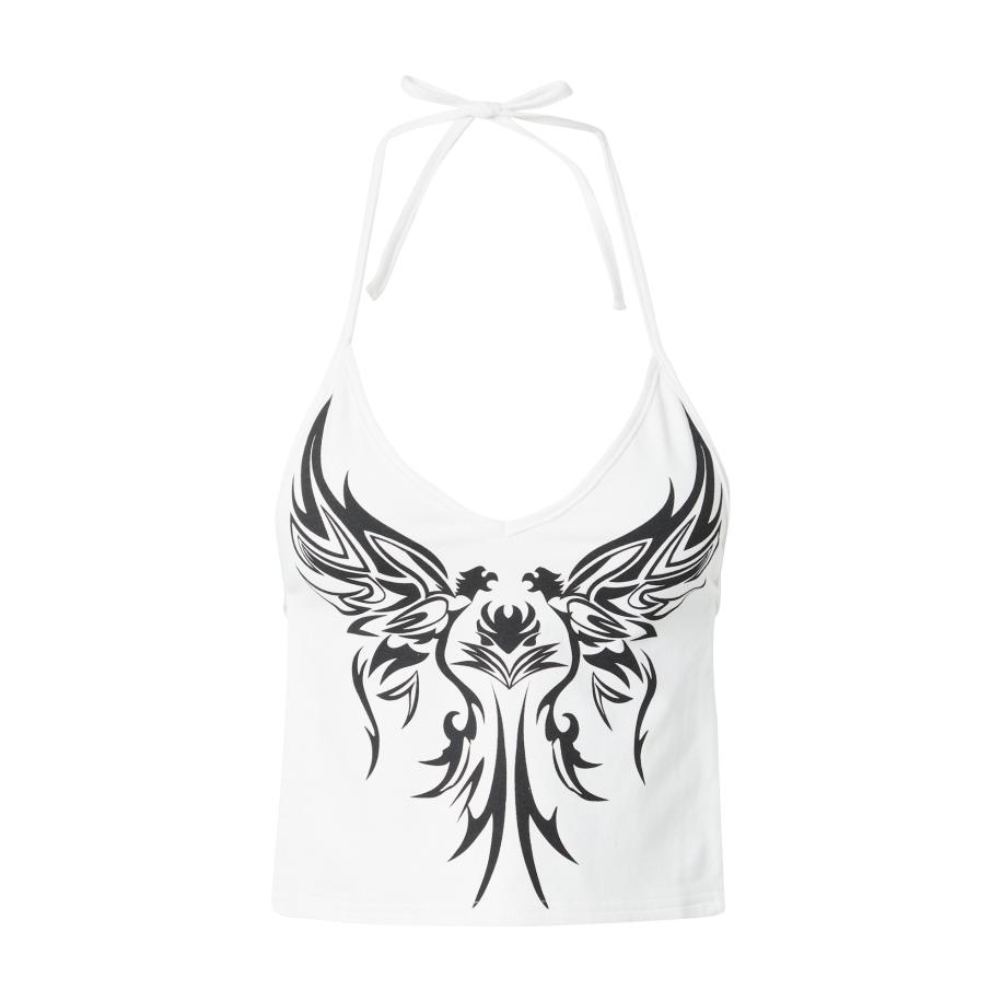 Edikted Top zwart / wit Wit