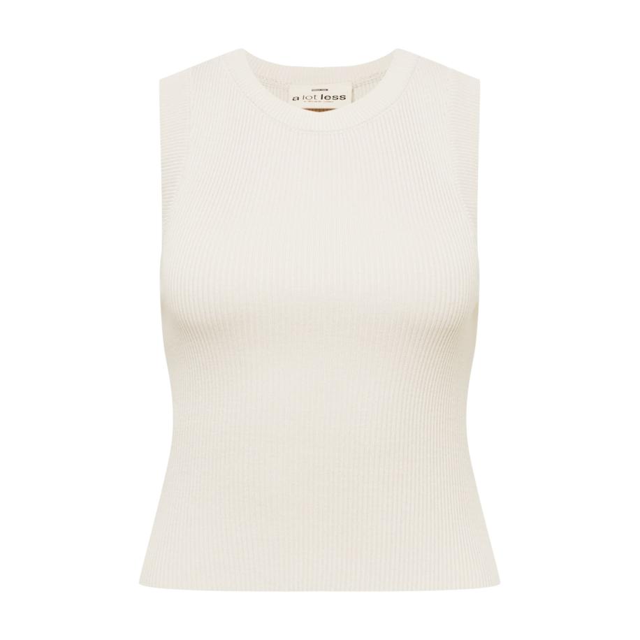 A LOT LESS A LOT LESS Gebreide top Maxi natuurwit -