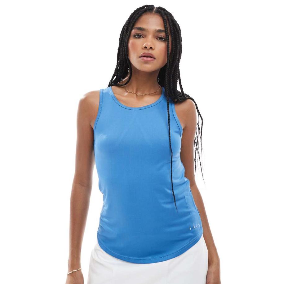 Born Living Yoga Daila Tanktop met open achterkant in celadon blauw Blauw