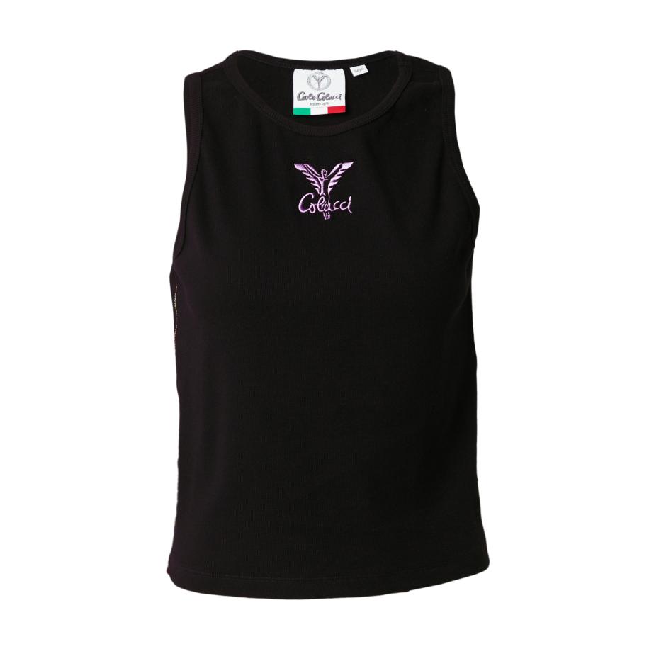 carlo colucci Carlo Colucci Gebreide top lichtblauw / mintgroen / lila / zwart -