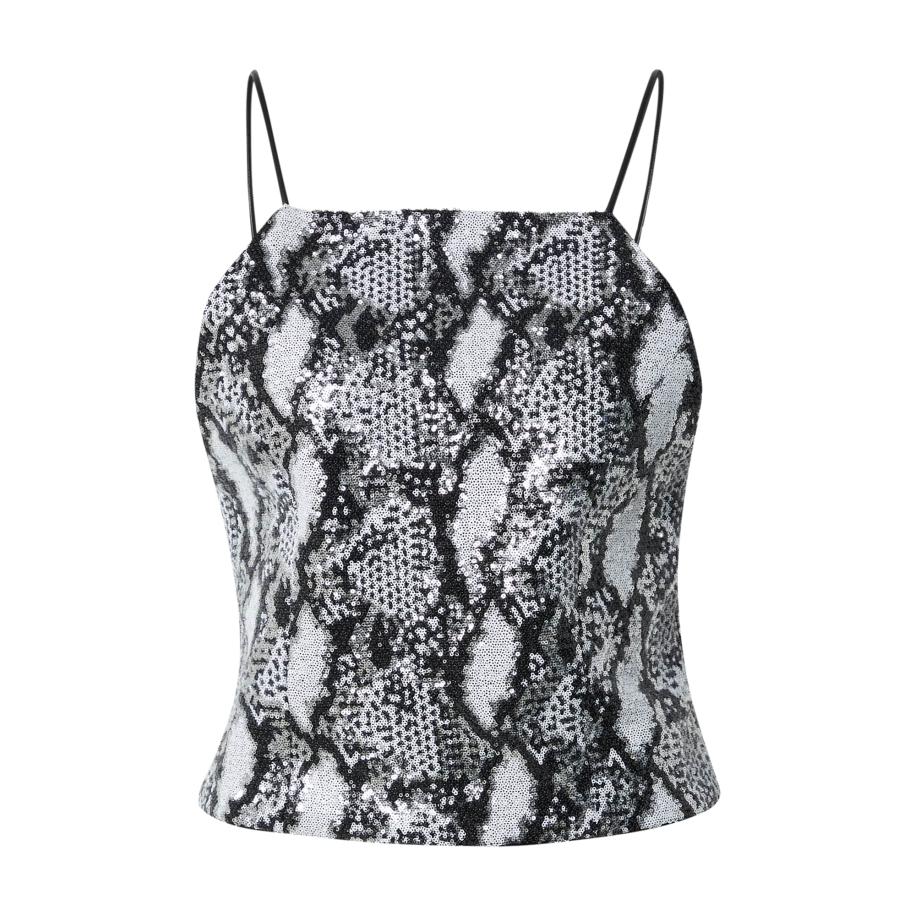 IRO Top zwart / wit Zwart