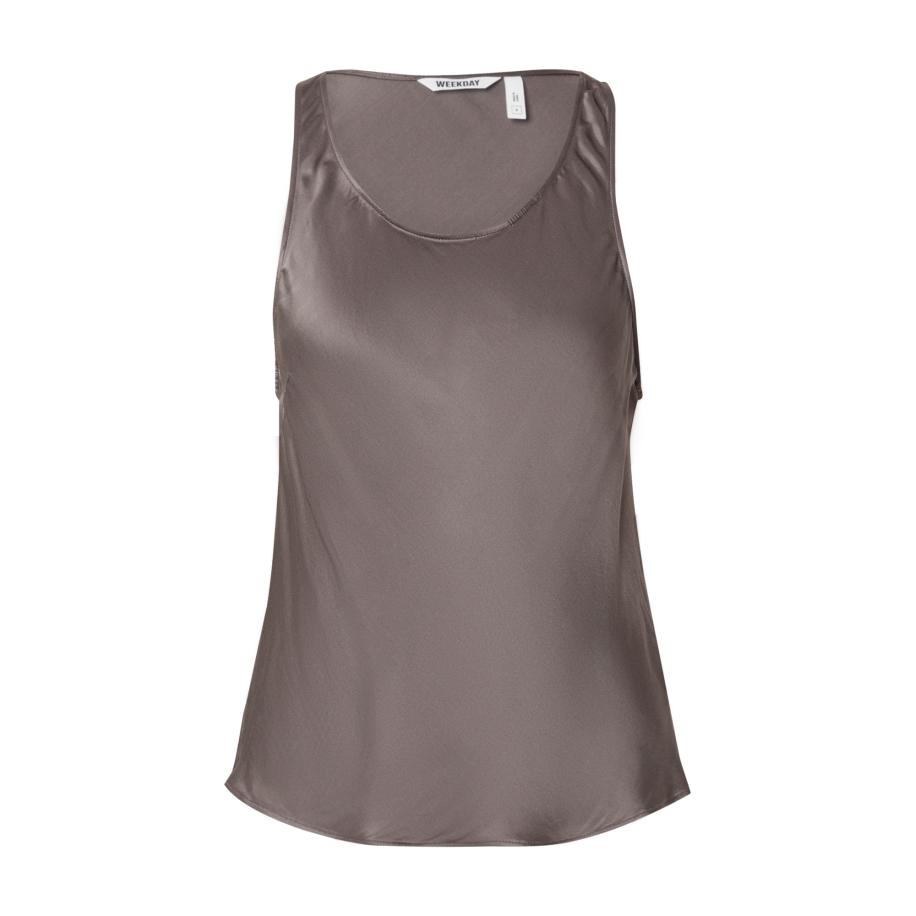 Weekday WEEKDAY Top Rhine donkerbeige -