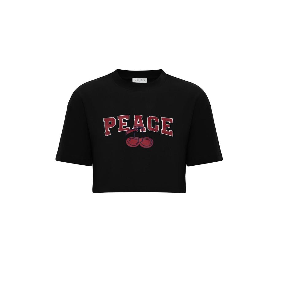 Cortera Cortera Top zwart -