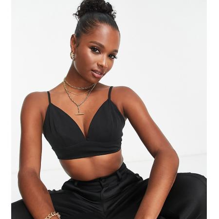 Unique21 Petite Bralette in zwart, deel van co-ord set