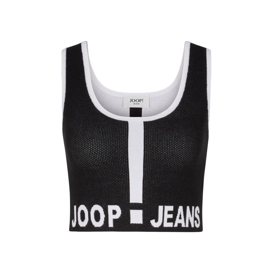 JOOP! Jeans JOOP! Jeans Gebreide top Kama zwart / wit -