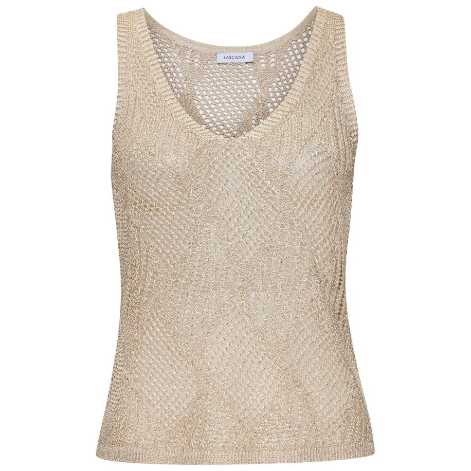Lascana LASCANA Gebreide top beige -