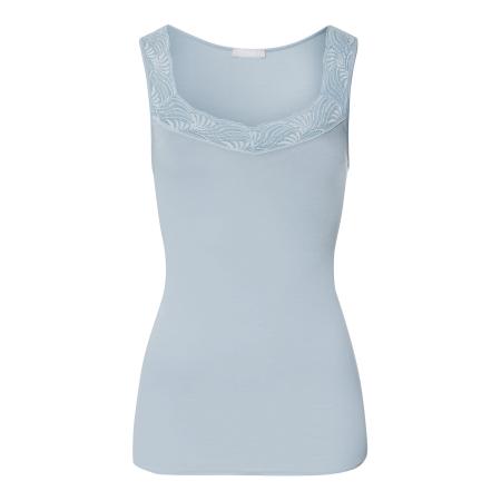Hanro Hanro Top Cotton Delight lichtblauw