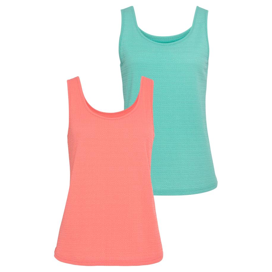VIVANCE VIVANCE Top jade groen / zalm roze -