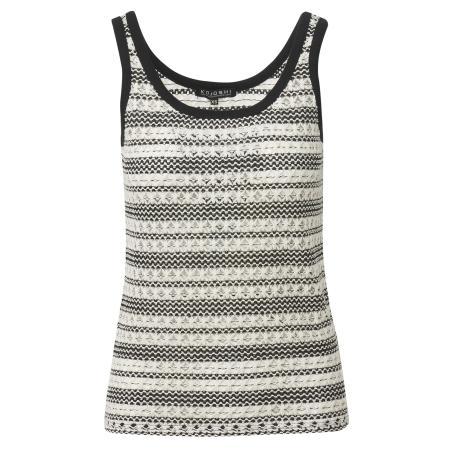 KOROSHI KOROSHI Top zwart / wit