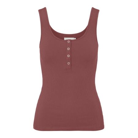 PIECES Top PCKitte kastanjebruin