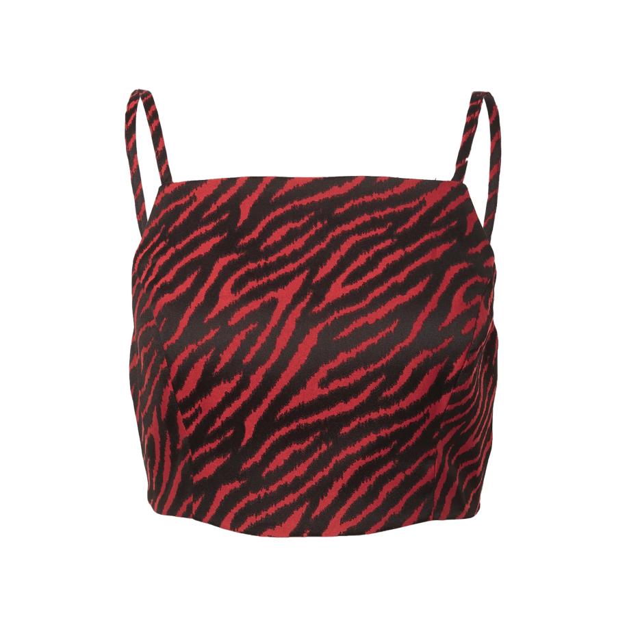 Nasty Gal Nasty Gal Top rood / zwart -