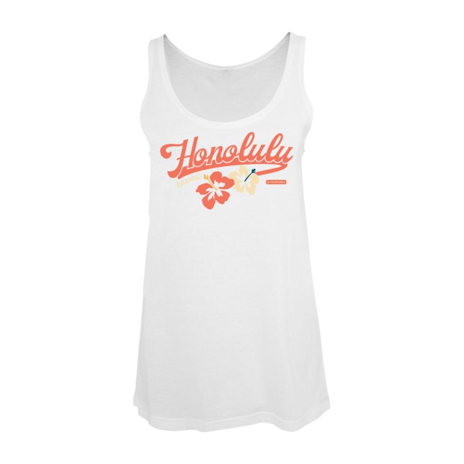 F4NT4STIC Top Honolulu petrol / abrikoos / neonoranje / lichtoranje / wit Wit