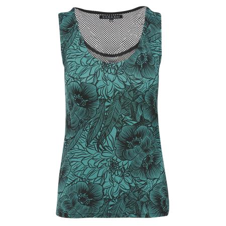 KOROSHI Top mintgroen / zwart