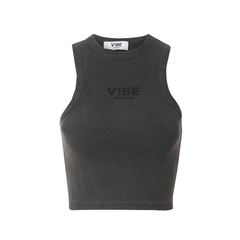 V!BE STUD!OS Top zwart Zwart