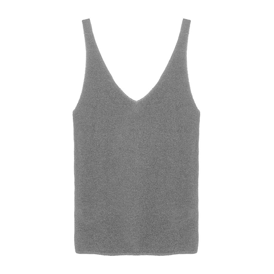 No Matter What No Matter What Gebreide top zilver -