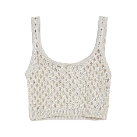 Bershka Bershka Gebreide top beige