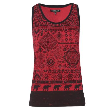 KOROSHI KOROSHI Top rood / zwart