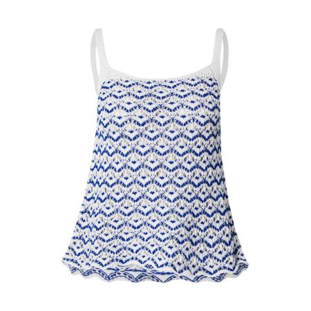 United Colors of Benetton UNITED COLORS OF BENETTON Gebreide top royal blue/koningsblauw / wit