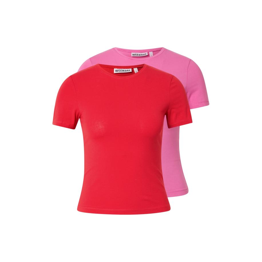 Weekday WEEKDAY Shirt lichtroze / rood -