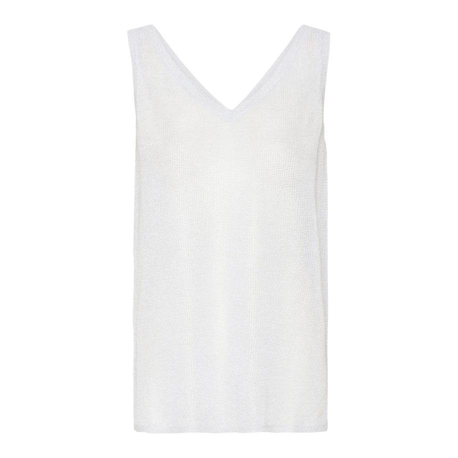 Cream Cream Gebreide top CR Zerina zilvergrijs -