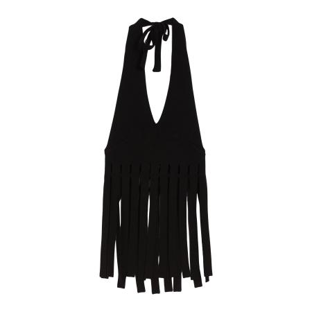 Bershka Bershka Gebreide top zwart