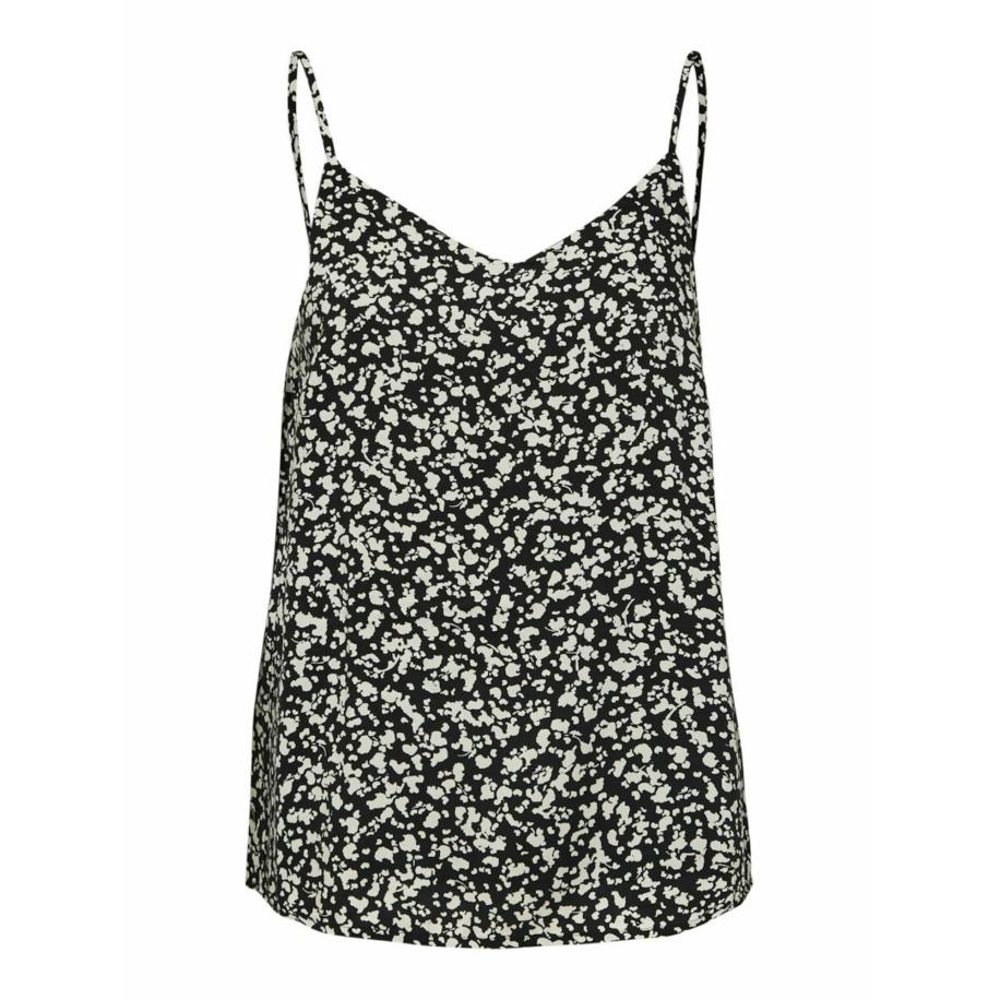 Selected Femme Selected Femme Petite Top SLFUMA zwart / wit -