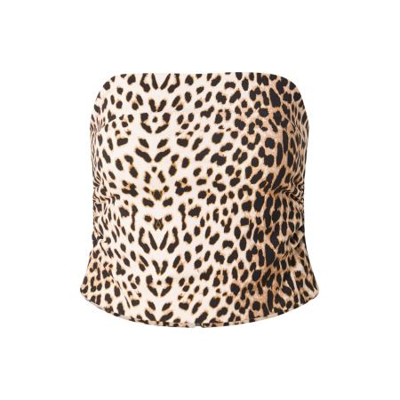 OH APRIL OH APRIL Top Esme camel / lichtbeige / zwart