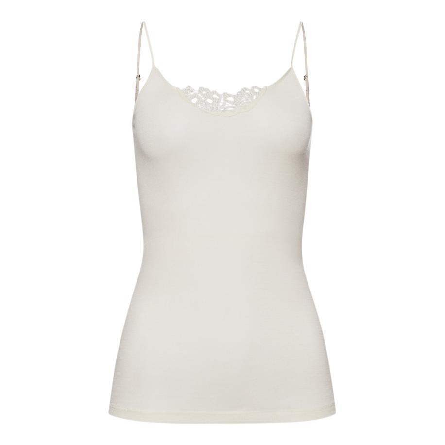 Hanro Hanro Top Woolen Silk offwhite -