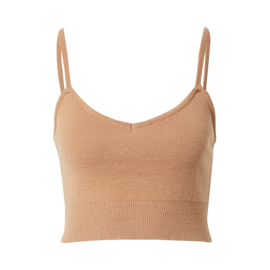A LOT LESS A LOT LESS Gebreide top Nala camel -