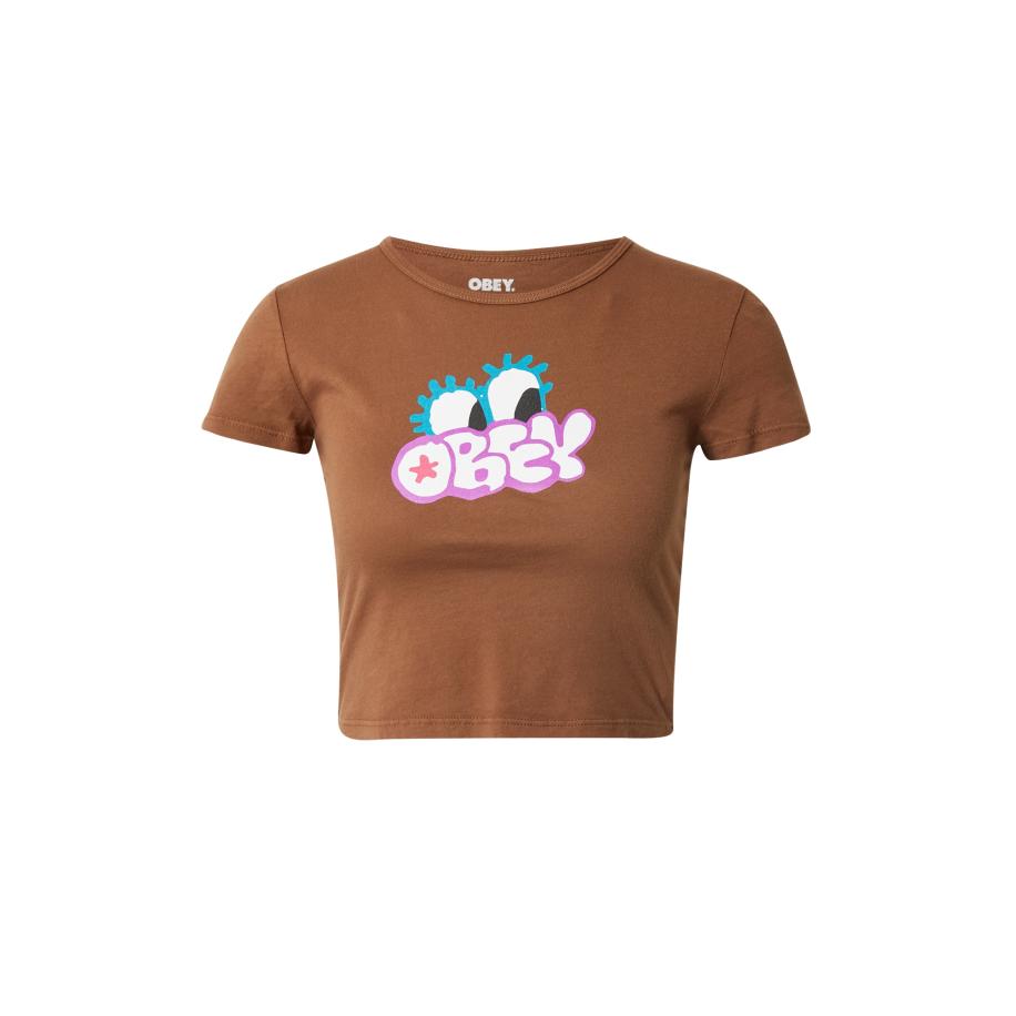 Obey Obey Shirt turquoise / kaki / orchidee / wit -