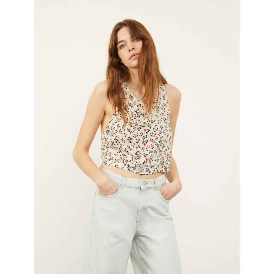 Aligne Aligne Top Dani beige / gemengde kleuren -