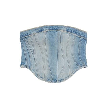 Bershka Bershka Top blauw denim