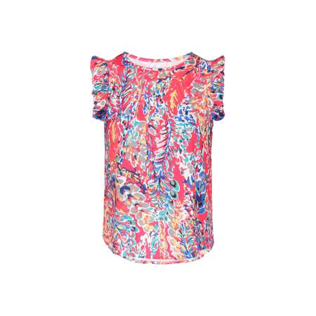 NALLY NALLY Top Fashion Look blauw / geel / framboos / wit