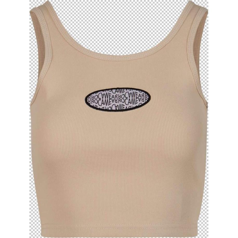 ROCAWEAR Top beige / zwart / wit Bruin