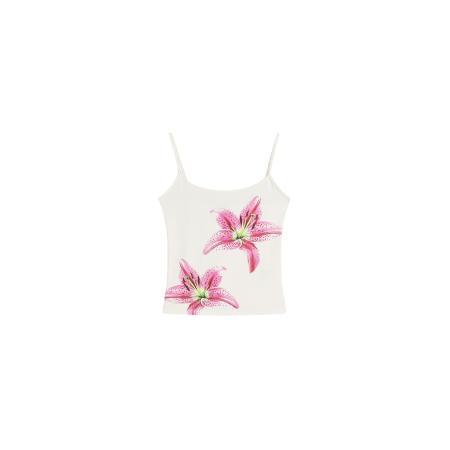 Bershka Bershka Top groen / pink / donkerroze / wit