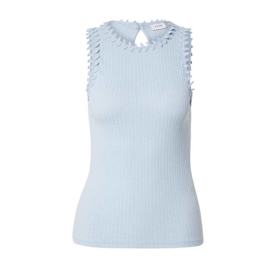 Vila VILA Top VIBABIA LEAF lichtblauw -